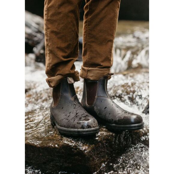 NWB Blundstone Originals 500 Stout Brown Leather Chelsea Boots Gorpcore Sz 10.5 main image 8